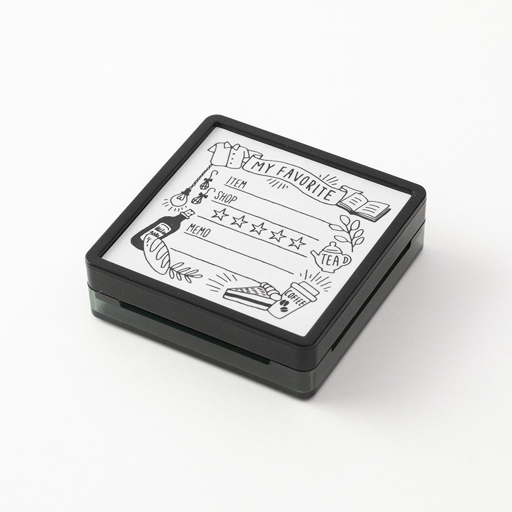 Pięczątka Midori Paintable Stamp Pre-inked My Favourite