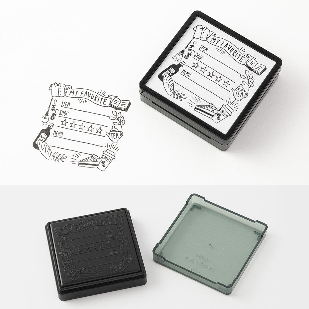 Pięczątka Midori Paintable Stamp Pre-inked My Favourite