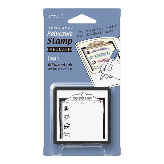 Pięczątka Midori Paintable Stamp Pre-inked To Do List