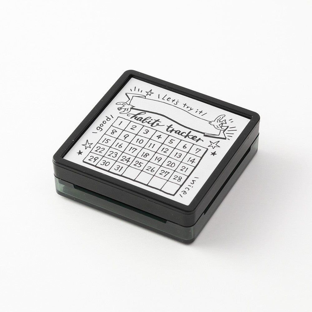 Pięczątka Midori Paintable Stamp Pre-inked Habit Tracker