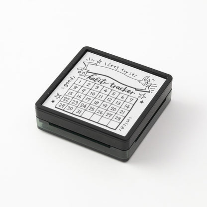 Pięczątka Midori Paintable Stamp Pre-inked Habit Tracker