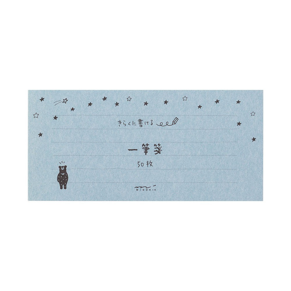 Midori Papier listowy Easygoing Miś