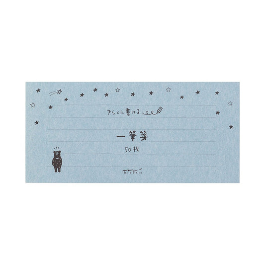 Midori Papier listowy Easygoing Miś