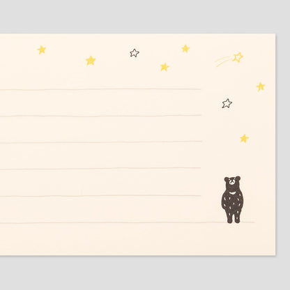 Midori Papier listowy Easygoing Miś
