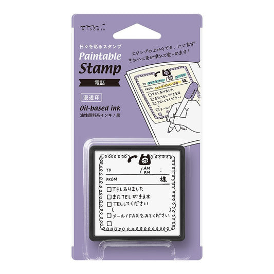 Pięczątka Midori Paintable Stamp Pre-inked Telefon