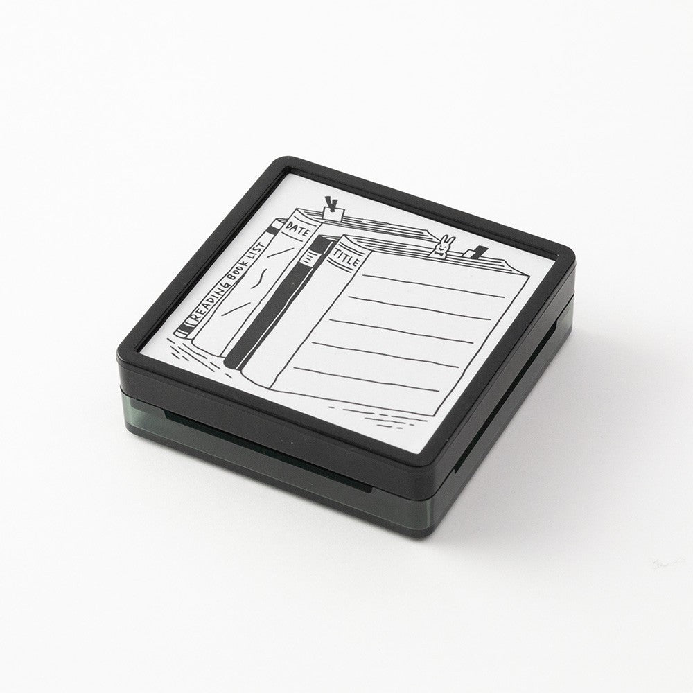 Pięczątka Midori Paintable Stamp Pre-inked Książki