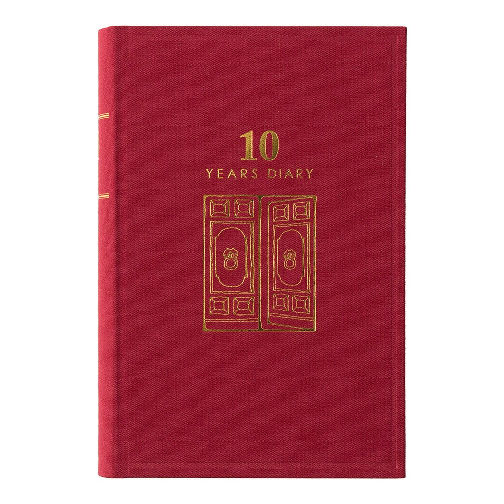 Midori 10 Years Diary | Red