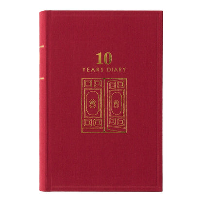 Midori 10 Years Diary | Red
