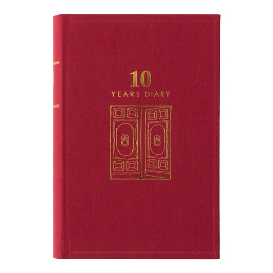 Midori 10 Years Diary | Red