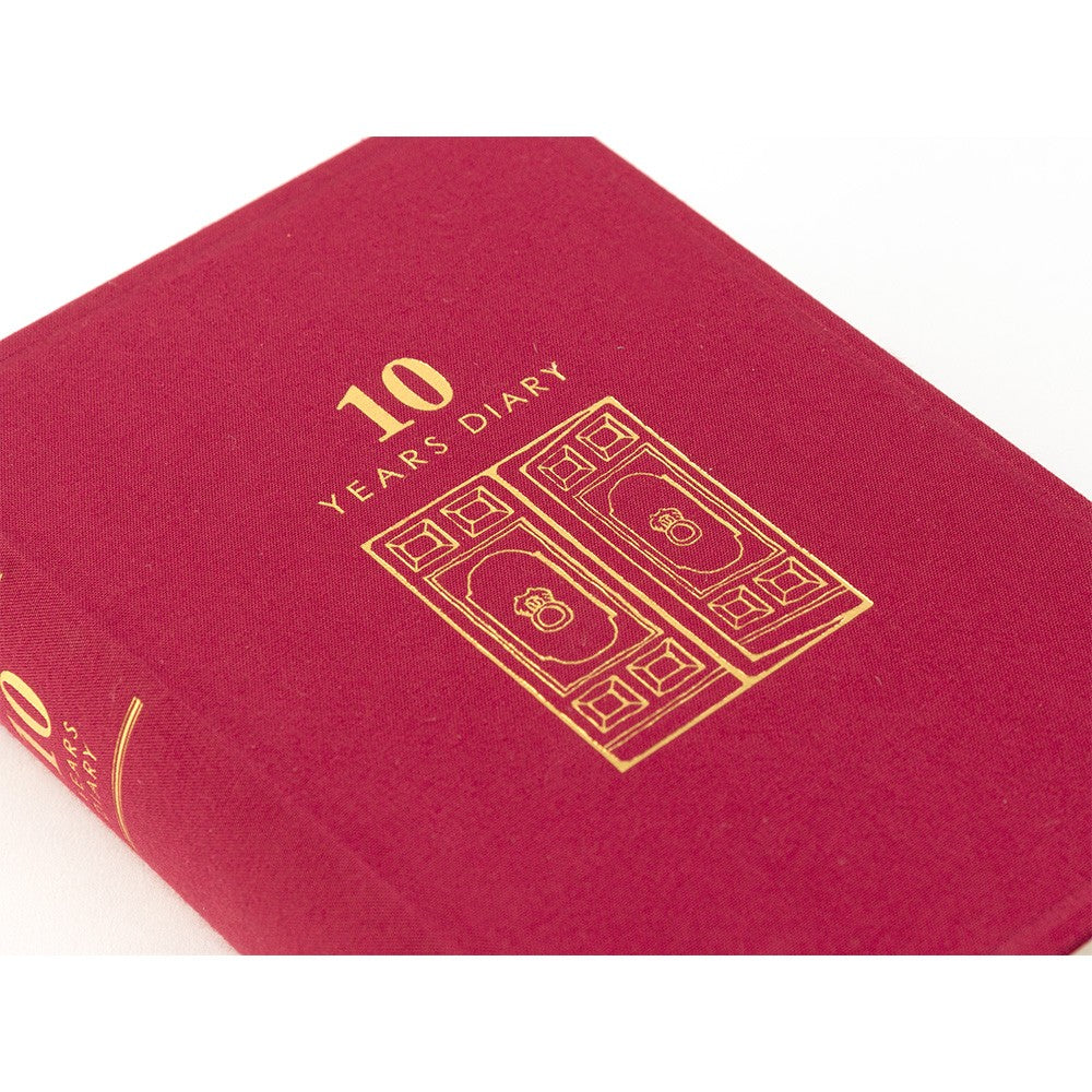 Midori 10 Years Diary | Red