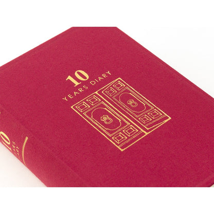 Midori 10 Years Diary | Red