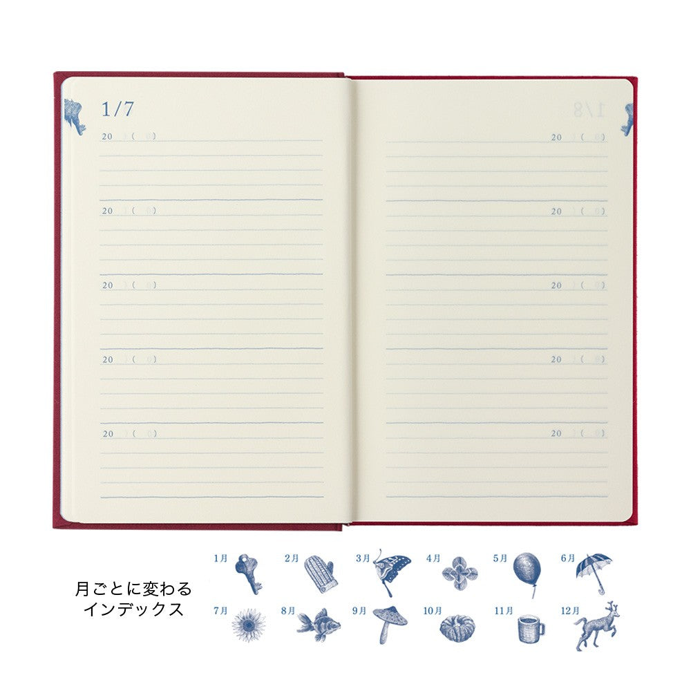 Midori 10 Years Diary | Red