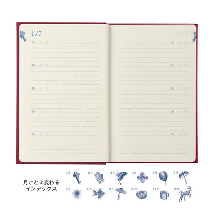 Midori 10 Years Diary | Red