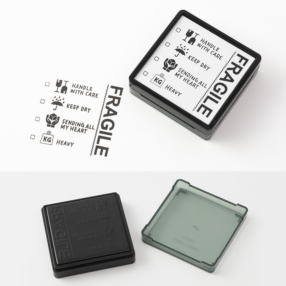 Pieczątka Midori Paintable Stamp Pre-inked Fragile