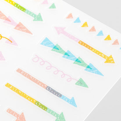 Naklejki Midori Sticker Collection Pastelowe strzałki
