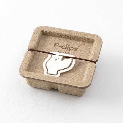 Spinacze do papieru Midori P-Clips Sowa