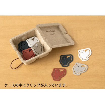 Spinacze do papieru Midori P-Clips Sowa