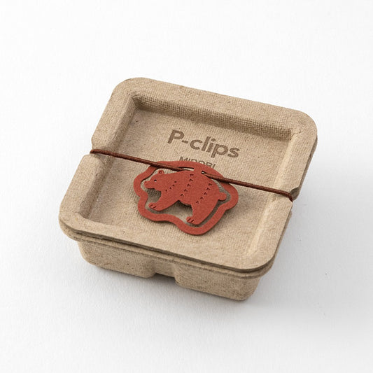 Midori P-Clips Bear Paper Clips