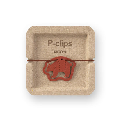 Midori P-Clips Bear Paper Clips