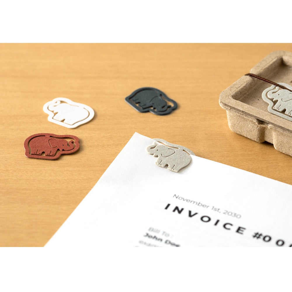 Midori P-Clips Elephant Paperclips