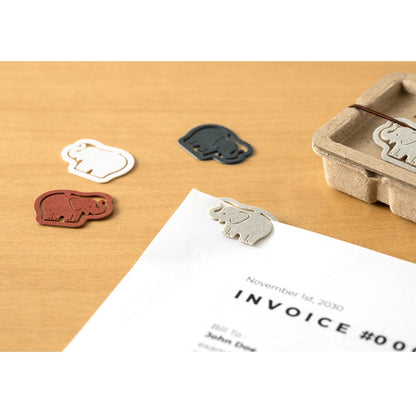 Midori P-Clips Elephant Paperclips
