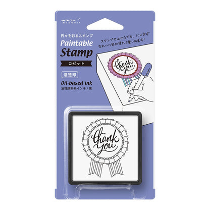 Midori Paintable Stamp Thank You