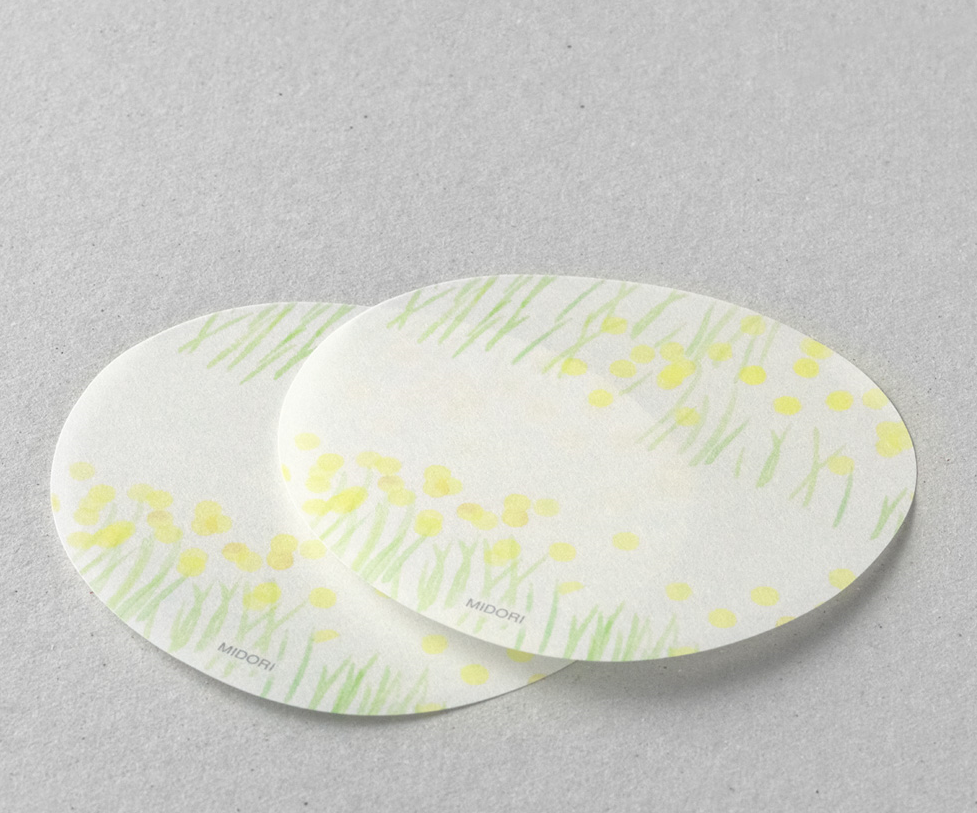 Midori Sakura Fusen Sticky Notes Yellow Flowers