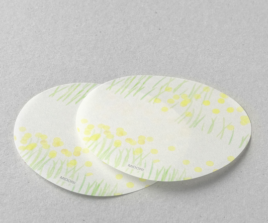 Midori Sakura Fusen Sticky Notes Yellow Flowers