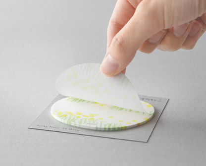 Midori Sakura Fusen Sticky Notes Yellow Flowers