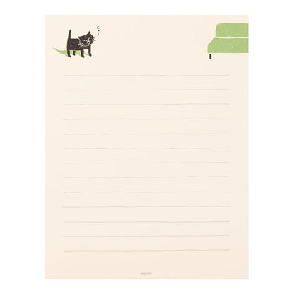 Midori Smile Cat Stationery