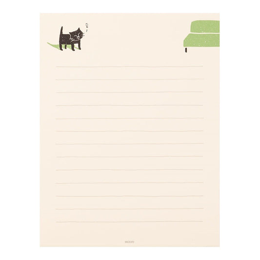 Midori Smile Cat Stationery