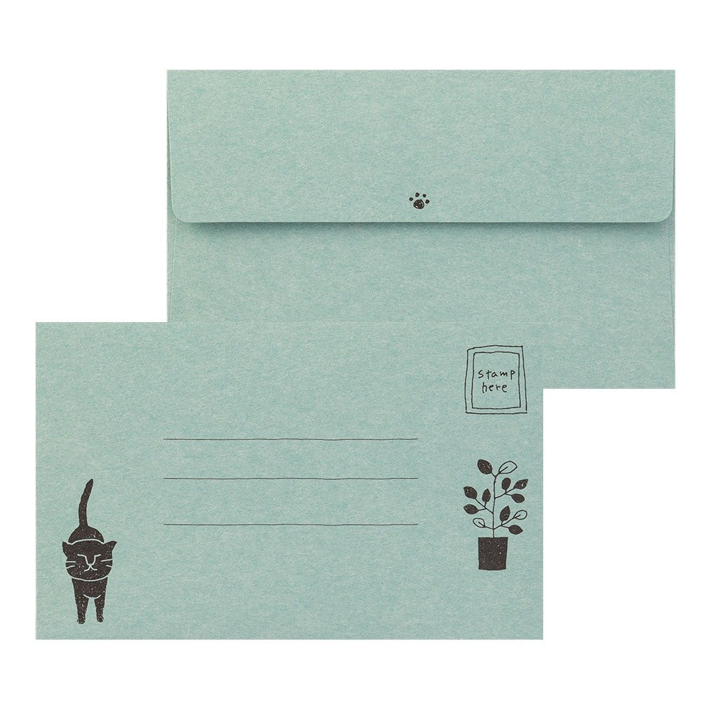 Midori Smile Cat Stationery