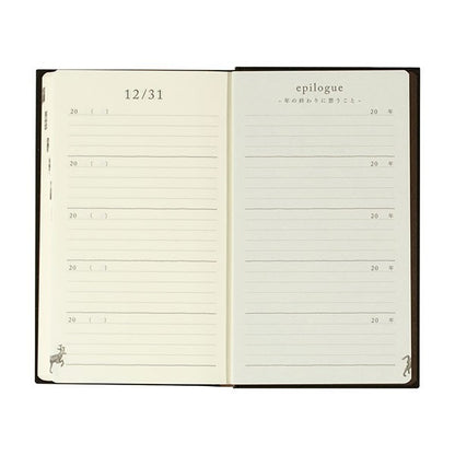 Midori Pamiętnik 5 Years Diary | Czarny