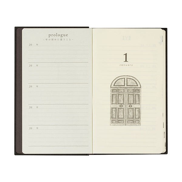 Midori Pamiętnik 5 Years Diary | Czarny