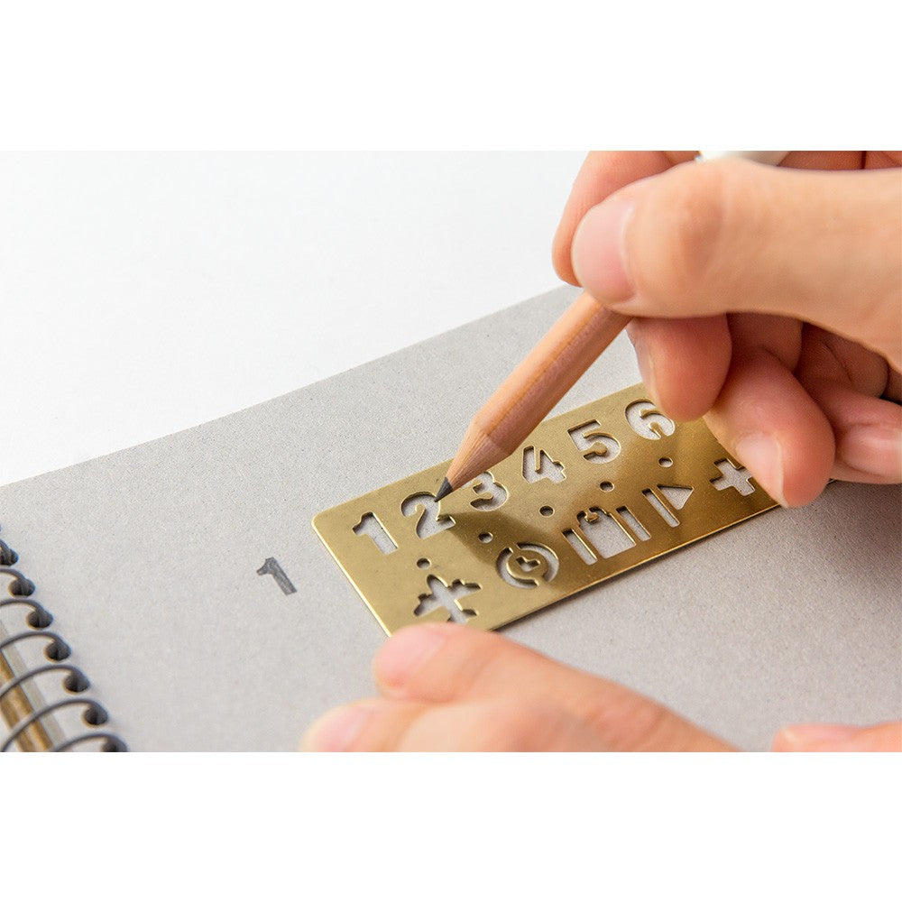 TRC BRASS bookmark NUMBERS