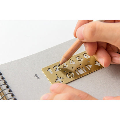 TRC BRASS bookmark NUMBERS