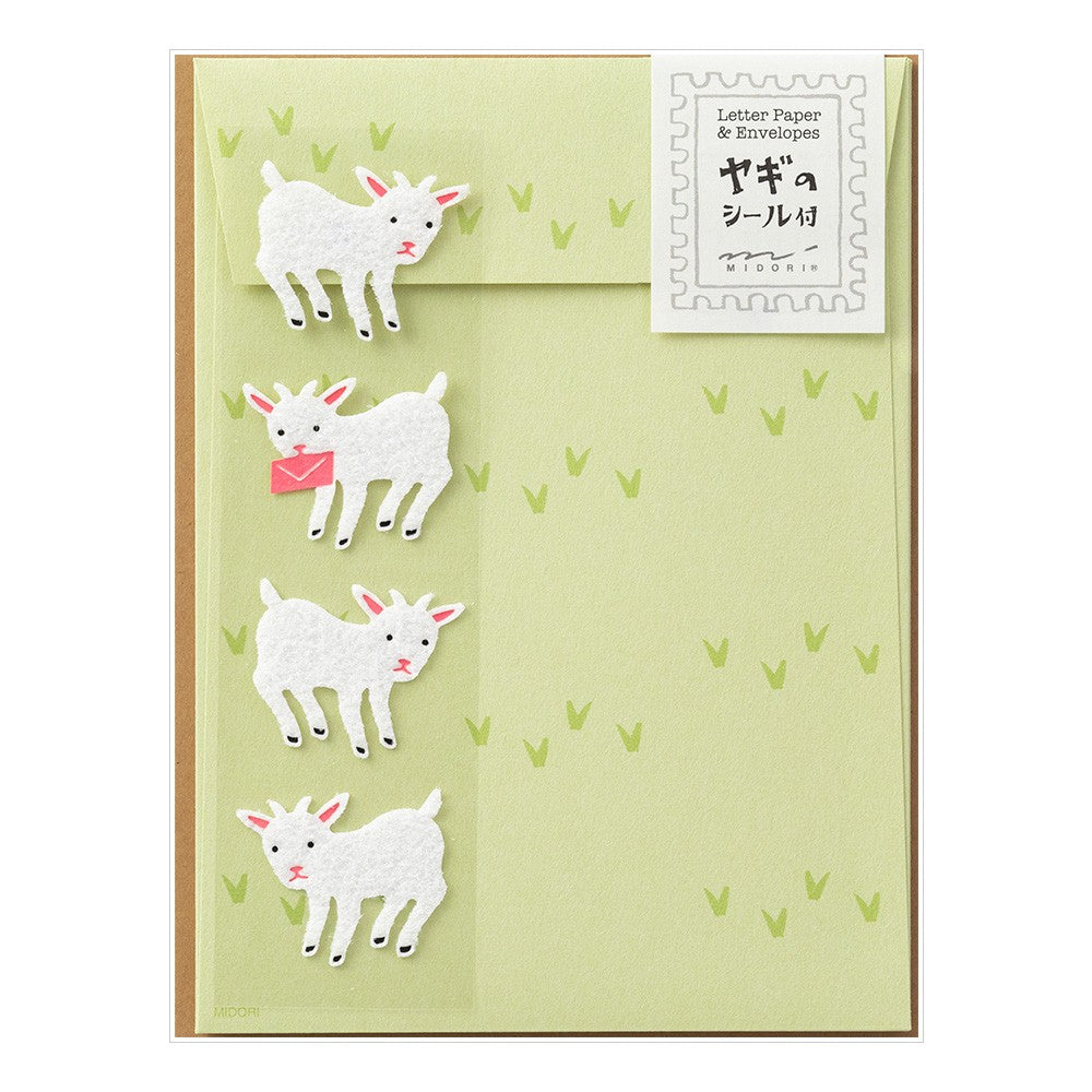Midori Stationery 308 with Goat Stickers