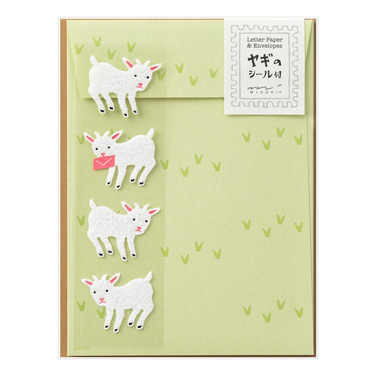 Midori Stationery 308 with Goat Stickers