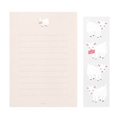 Midori Stationery 308 with Goat Stickers
