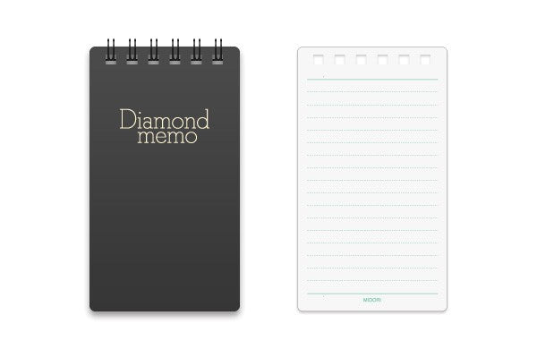 Midori Diamond Memo Czarny L