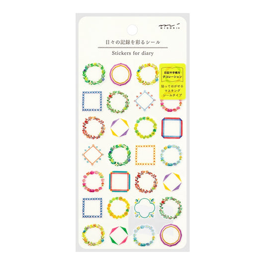 Midori Stickers for Diary: Frames