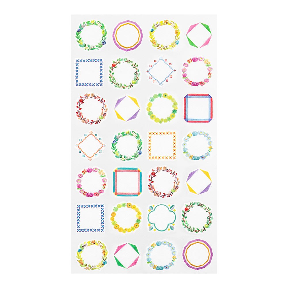 Naklejki Midori Stickers for Diary: Ramki