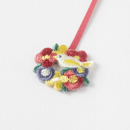 Embroidered Bookmark Midori Bookmarker Clip Bird