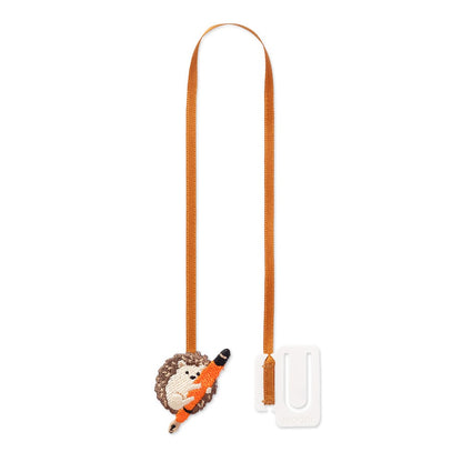 Embroidered Midori Bookmark Clip Hedgehog