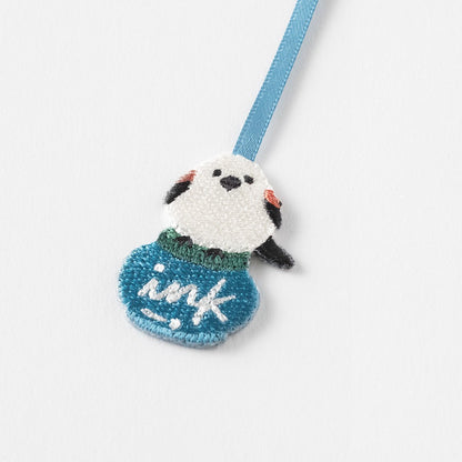 Embroidered Bookmark Midori Bookmarker Clip Ink