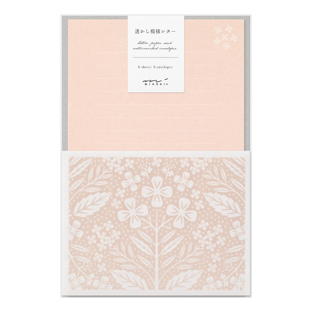 Midori 499 Pink Stationery