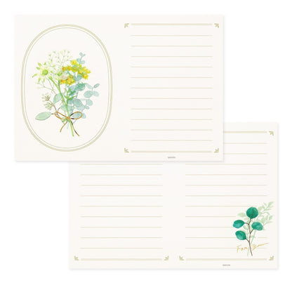 Midori Stationery 497 Bouquet Green