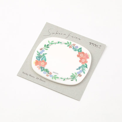 Midori Sakura Fusen Transparent Sticky Notes Wreath
