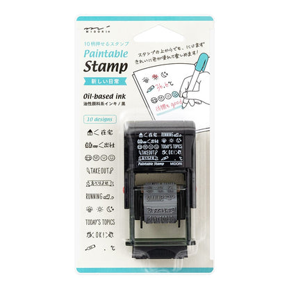 Pieczątka Midori Paintable Stamp Życie codzienne