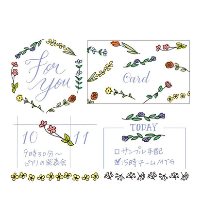 Midori Paintable Stamp Flowers
